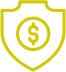 Asset Protection Icon - Shield with dollar sign